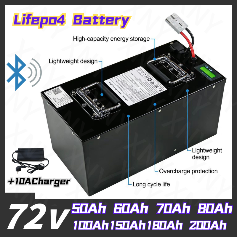 72V 60Ah Lifepo4 Battery Pack - แบตเตอรี่ลิเธียม XNY-72V LifePo4 50Ah 60AH 80AH