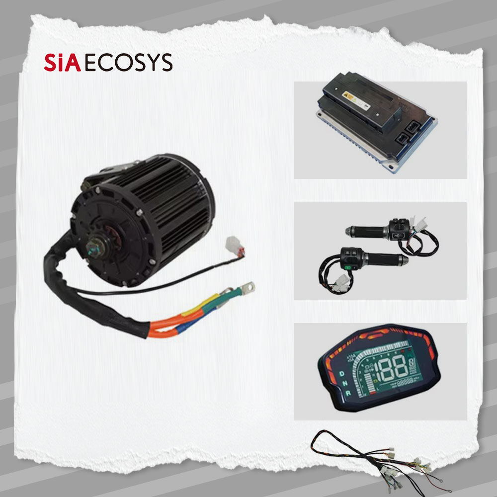 ชุดมอเตอร์ขับเคลื่อนกลาง QS138 - Electric Motorcycle Conversion Kit 72V บทวิจารณ์และราคา